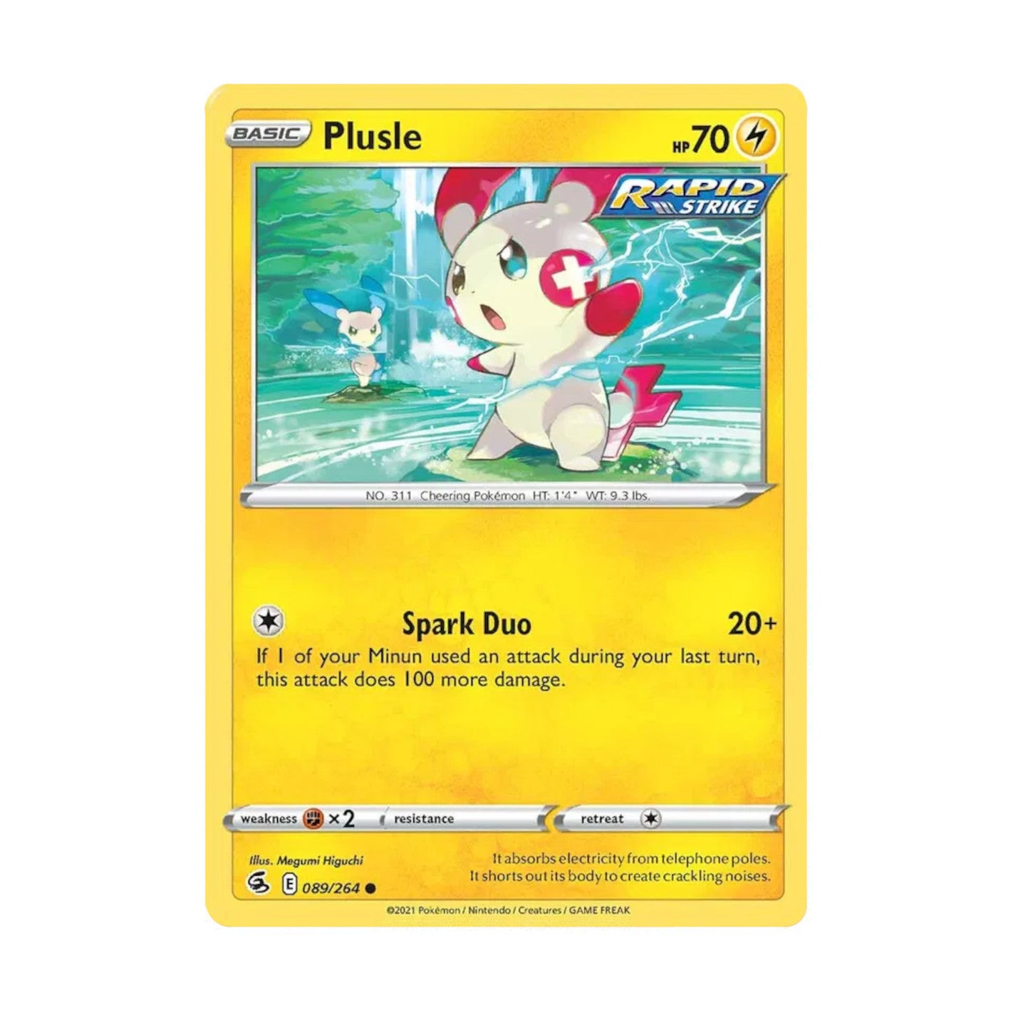 Fusion Strike 089/264 Plusle Common