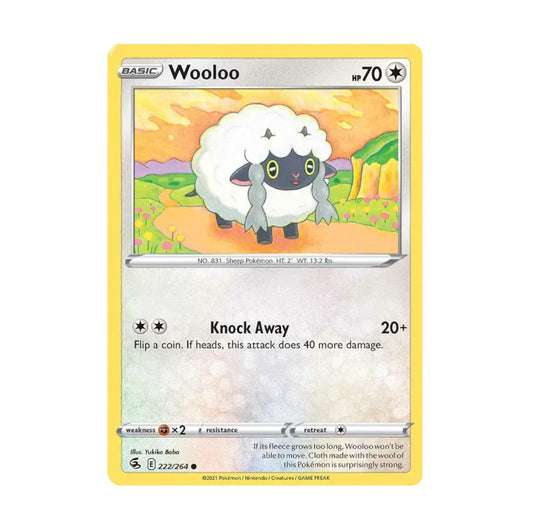 Fusion Strike 222/264 Wooloo Rev Holo