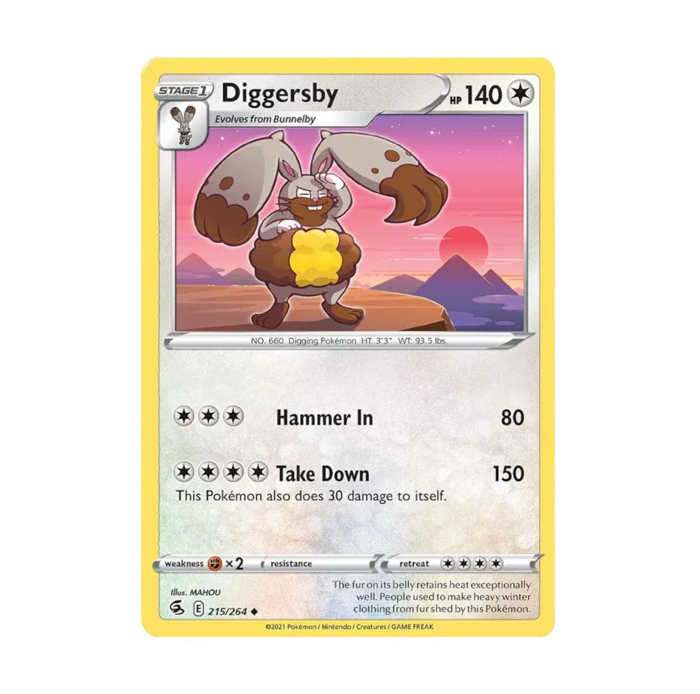 Fusion Strike 215/264 Diggersby Uncommon