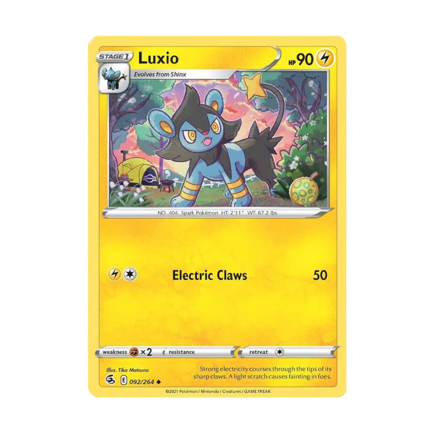 Fusion Strike 092/264 Luxio Uncommon