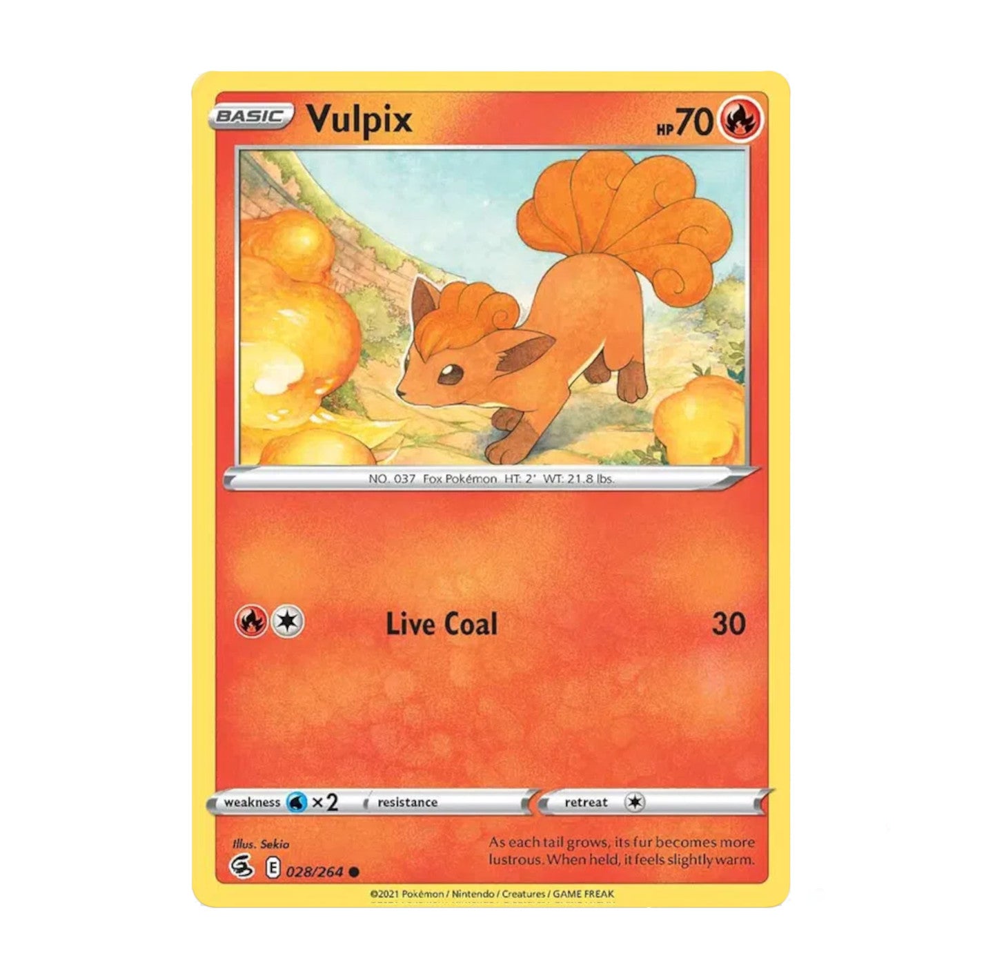 Fusion Strike 028/264 Vulpix Rev Holo