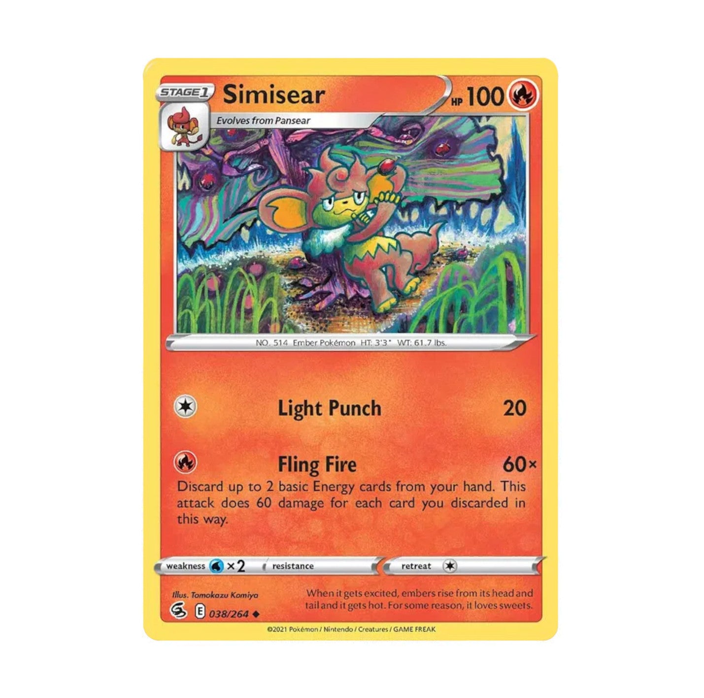 Fusion Strike 038/264 Simisear Uncommon