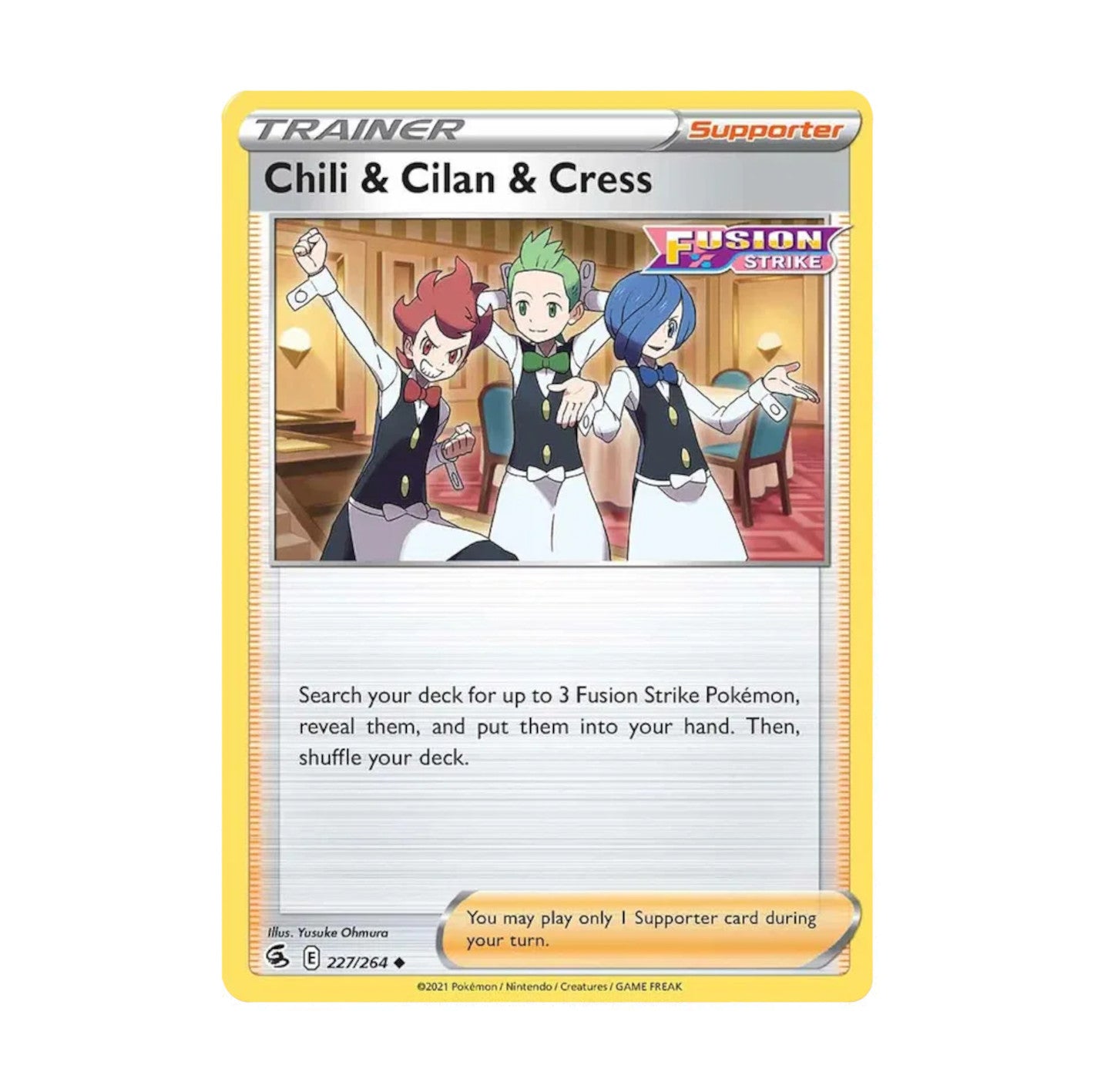 Fusion Strike 227/264 Chili & Cilan & Cress Uncommon