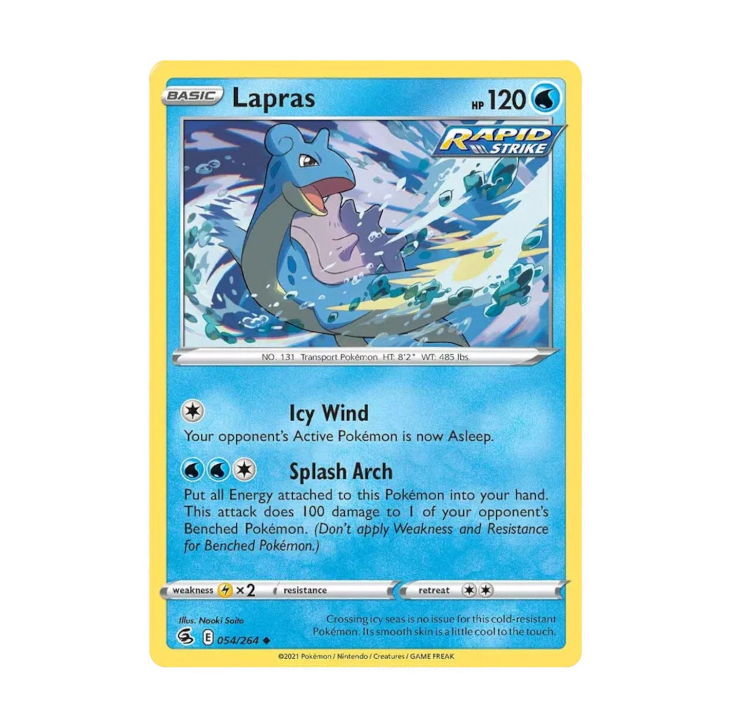 Fusion Strike 054/264 Lapras Rev Holo