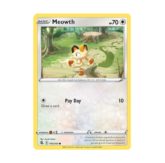 Fusion Strike 199/264 Meowth Rev Holo