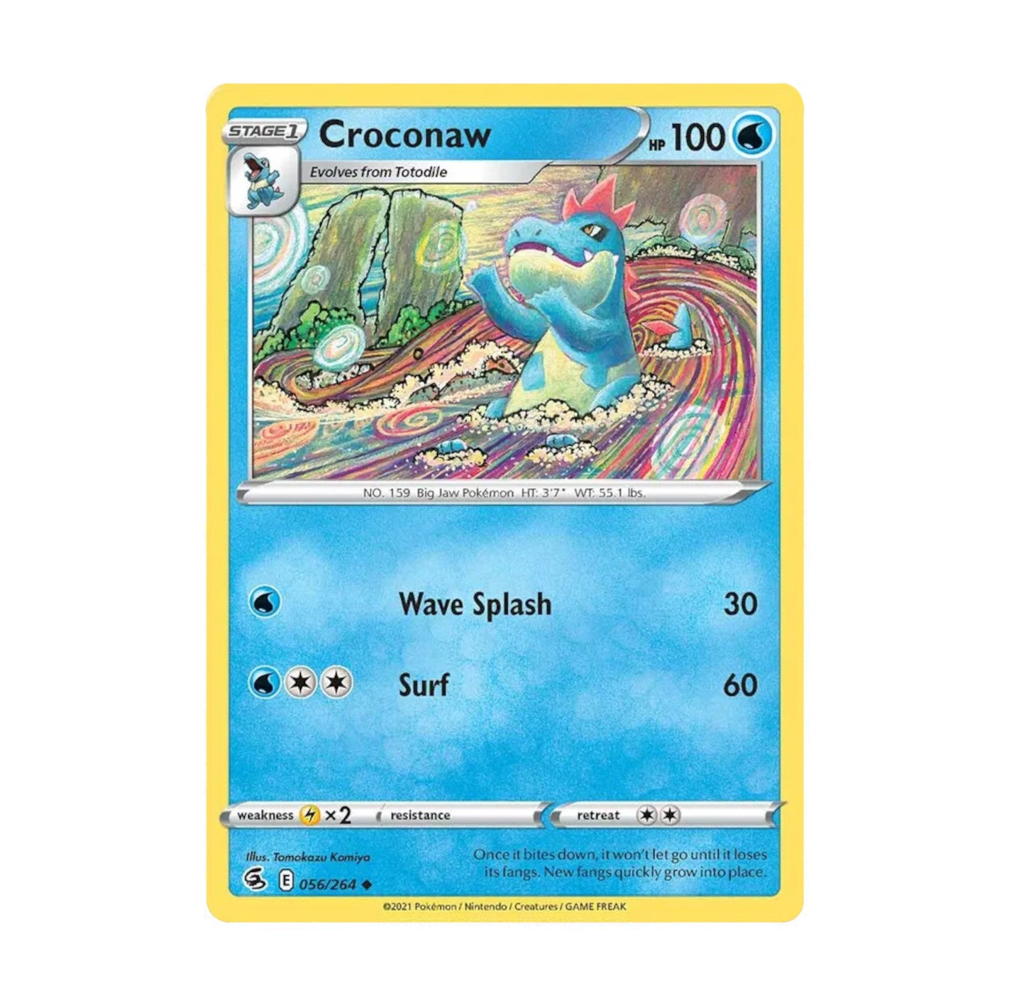 Fusion Strike 056/264 Croconaw Uncommon