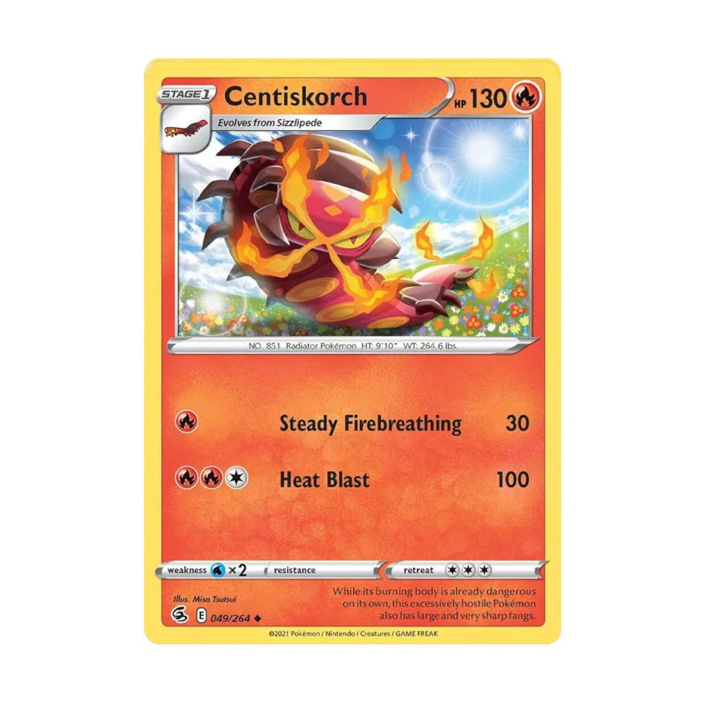 Fusion Strike 049/264 Centiskorch Uncommon