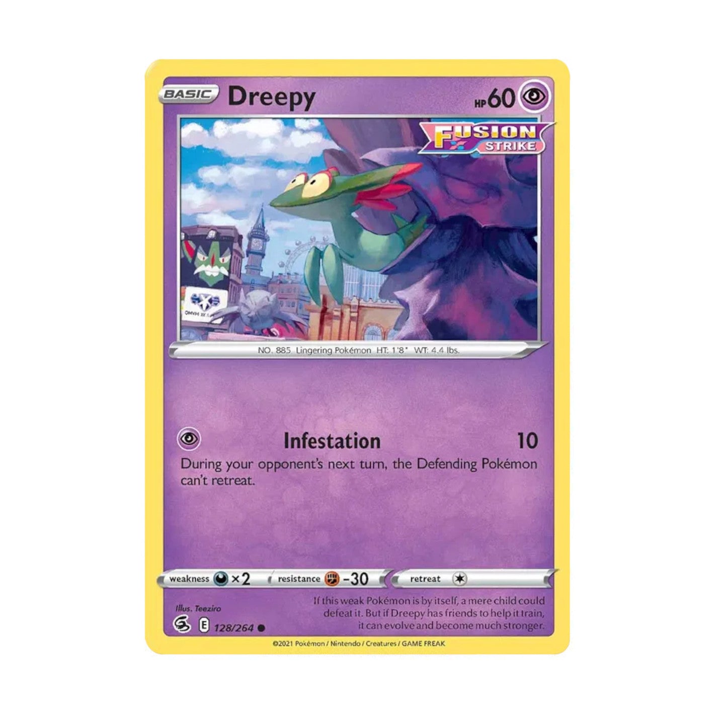 Fusion Strike 128/264 Dreepy Rev Holo