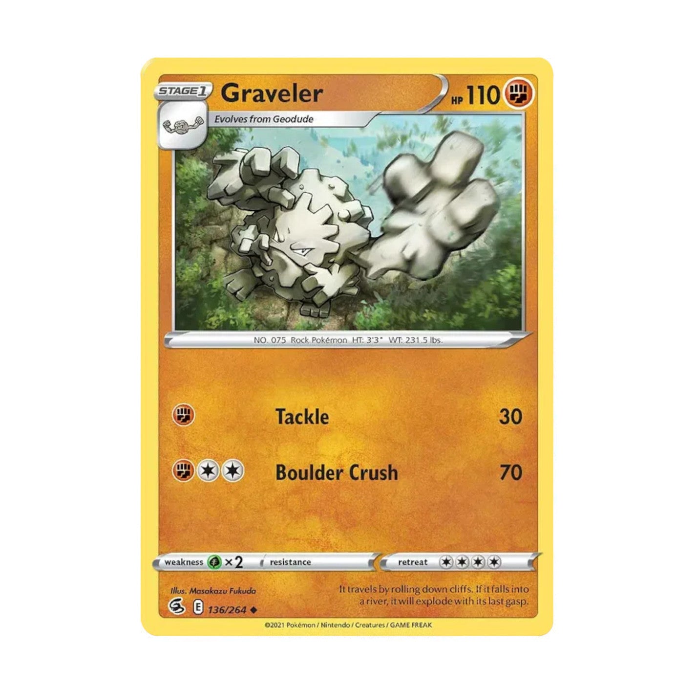 Fusion Strike 136/264 Graveler Uncommon