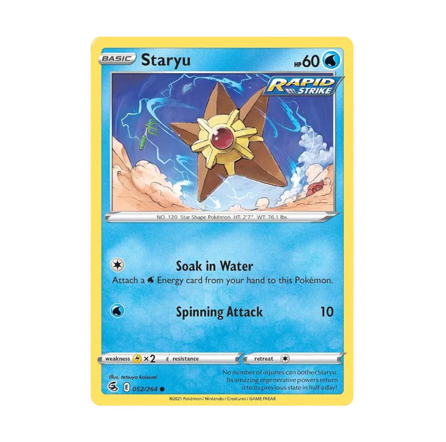 Fusion Strike 052/264 Staryu Rev Holo