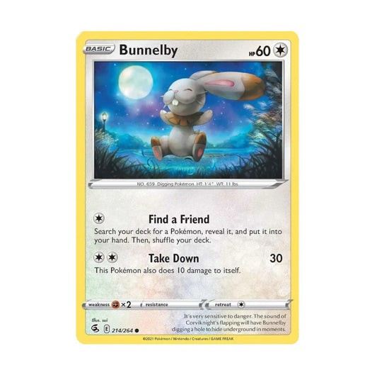 Fusion Strike 214/264 Bunnelby Rev Holo