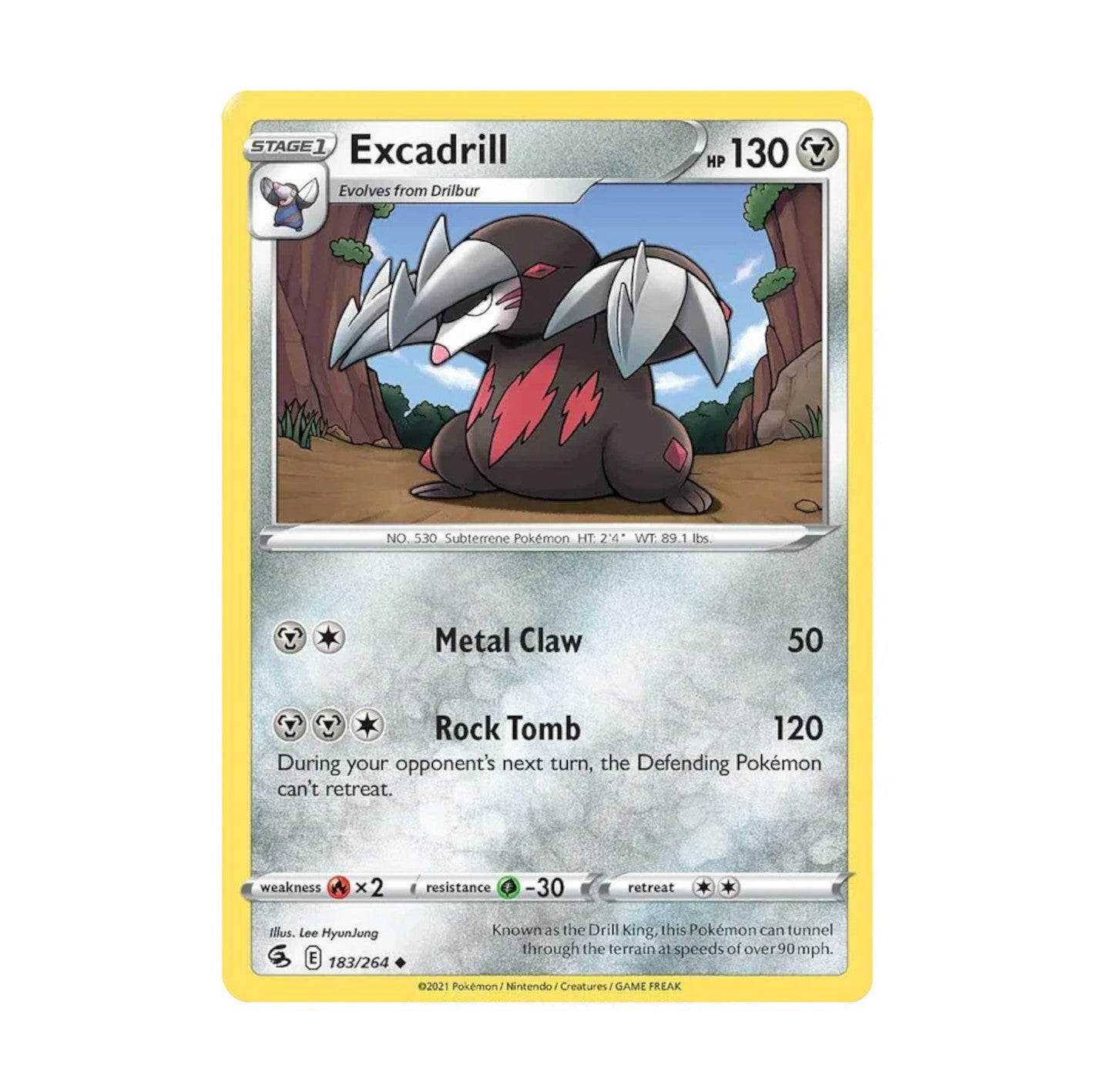 Fusion Strike 183/264 Excadrill Uncommon