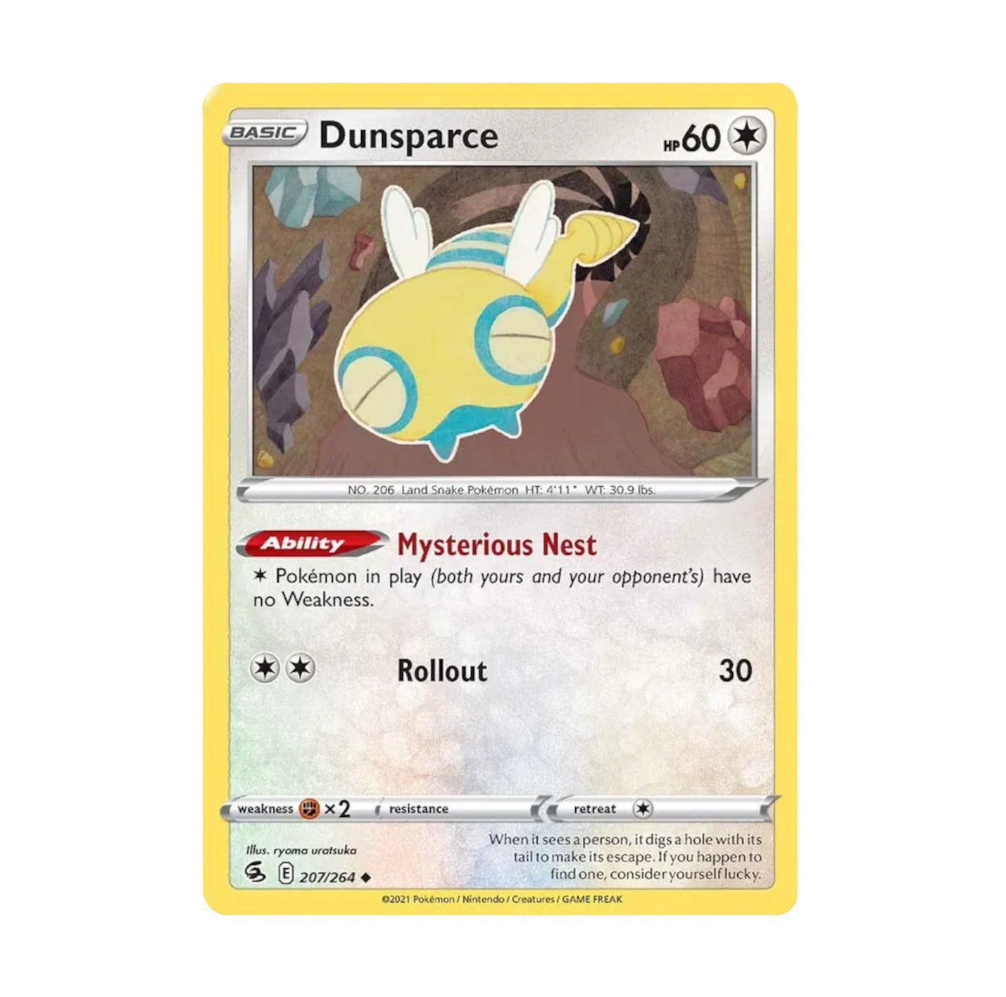 Fusion Strike 207/264 Dunsparce Uncommon