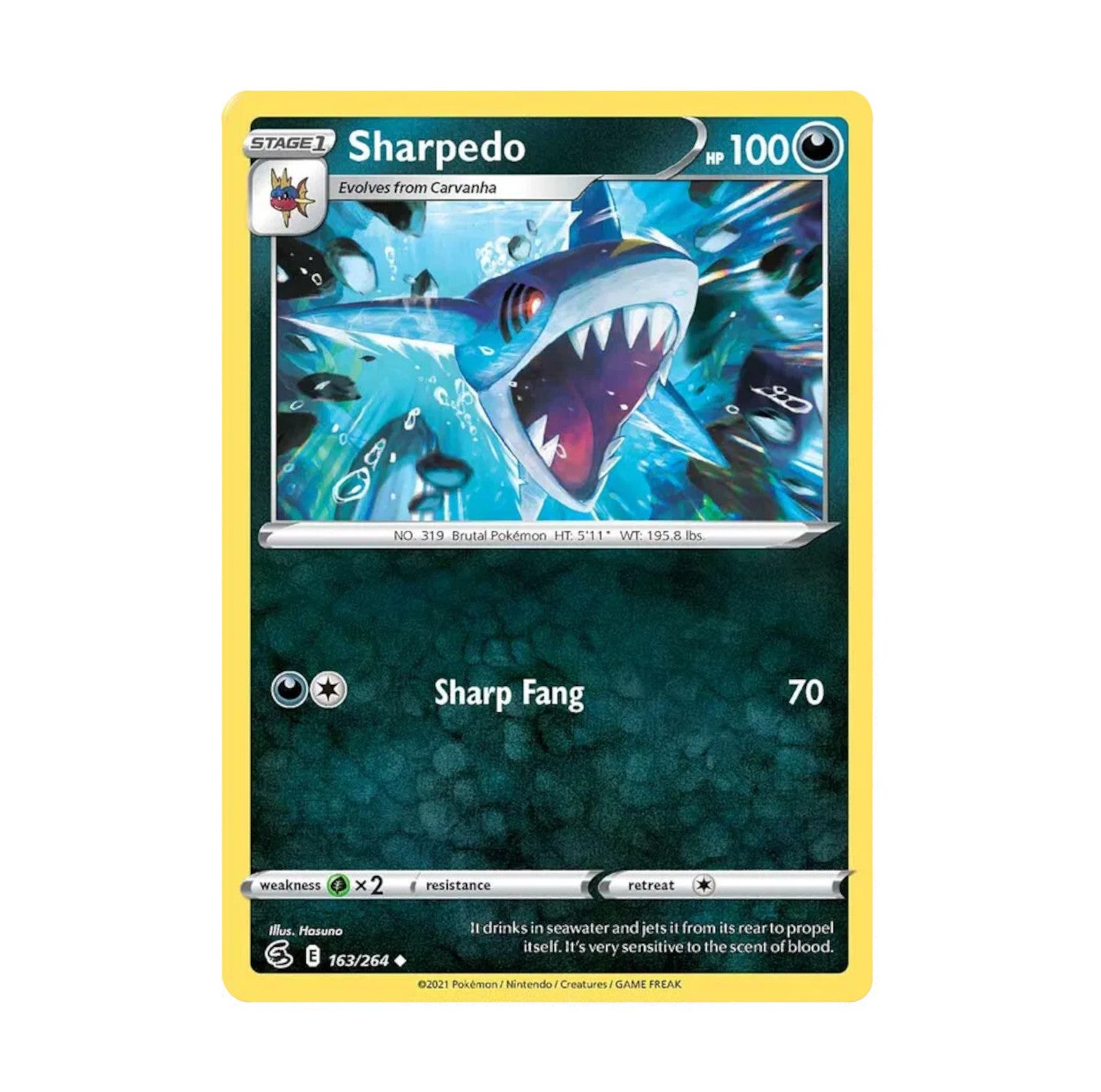 Fusion Strike 162/264 Sharpedo Uncommon