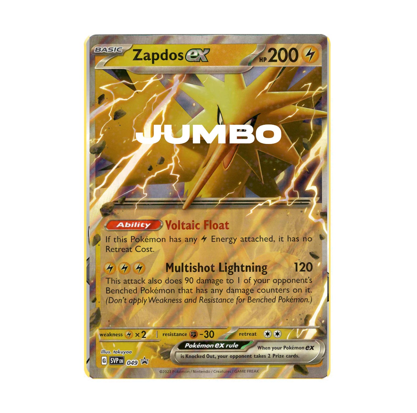 Zapdos SVP EN 049 Jumbo Promo