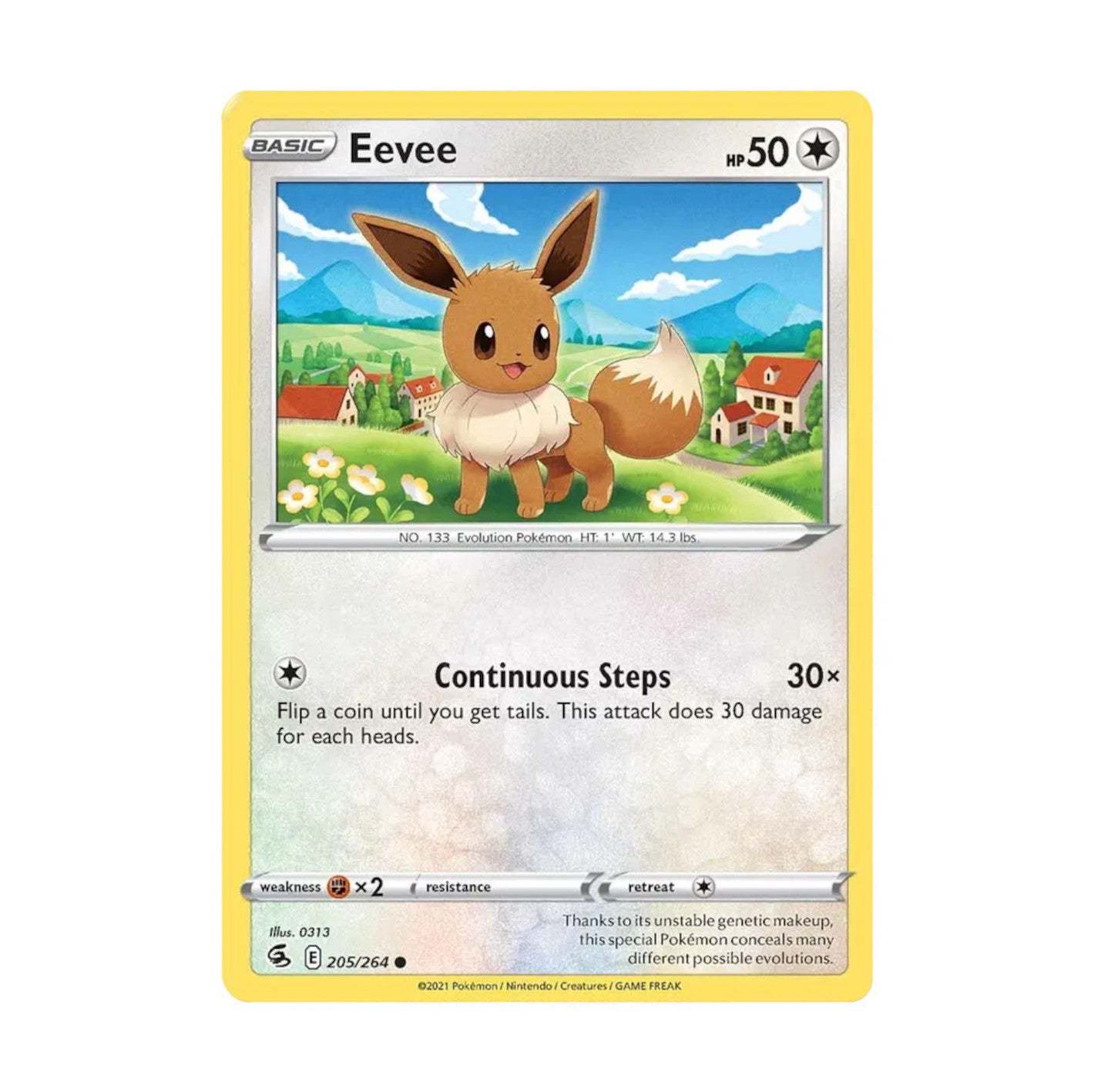 Fusion Strike 205/264 Eevee Common