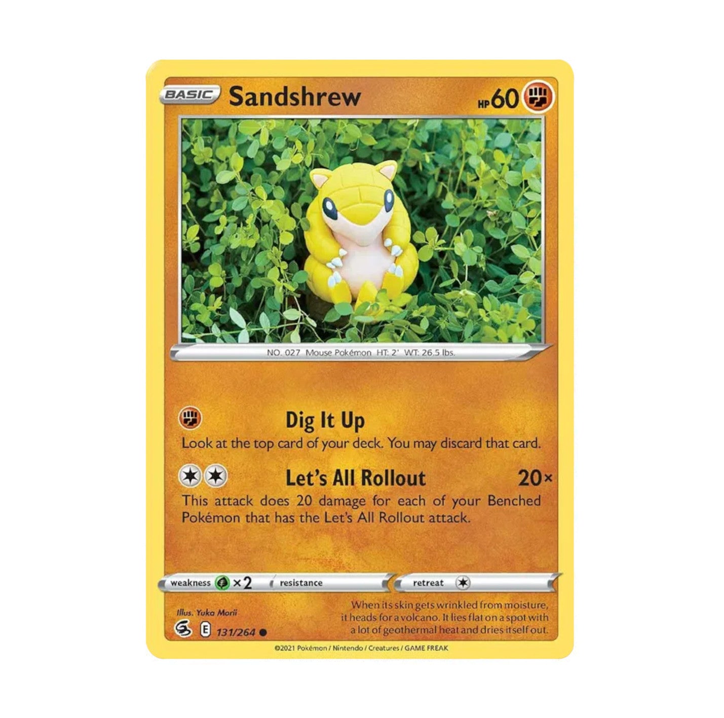 Fusion Strike 131/264 Sandshrew Rev Holo