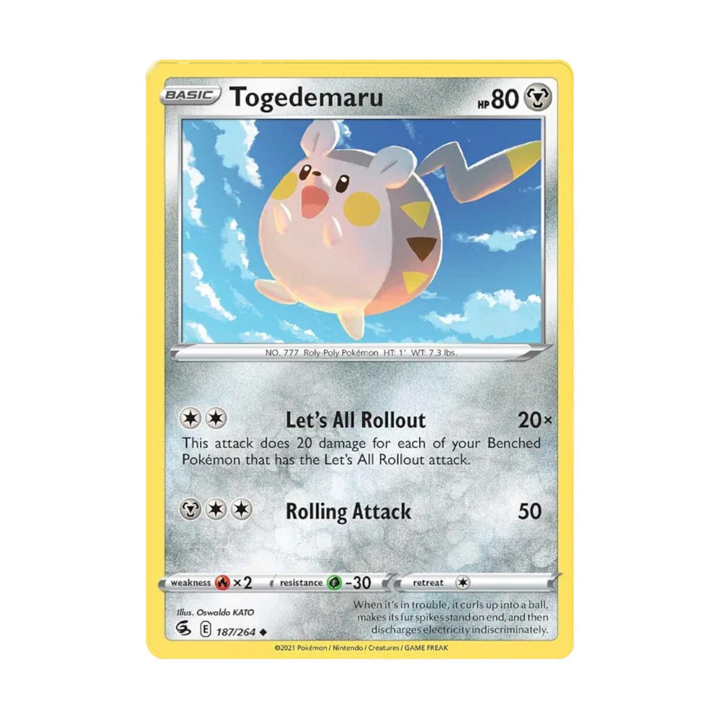 Fusion Strike 187/264 Togedemaru Uncommon