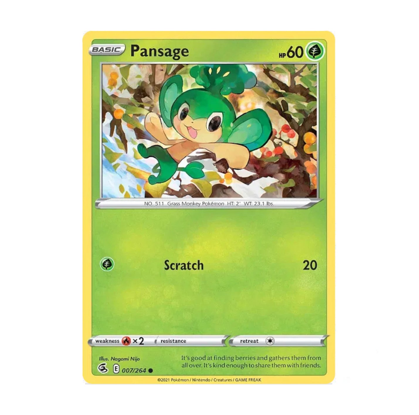 Fusion Strike 007/264 Pansage Common