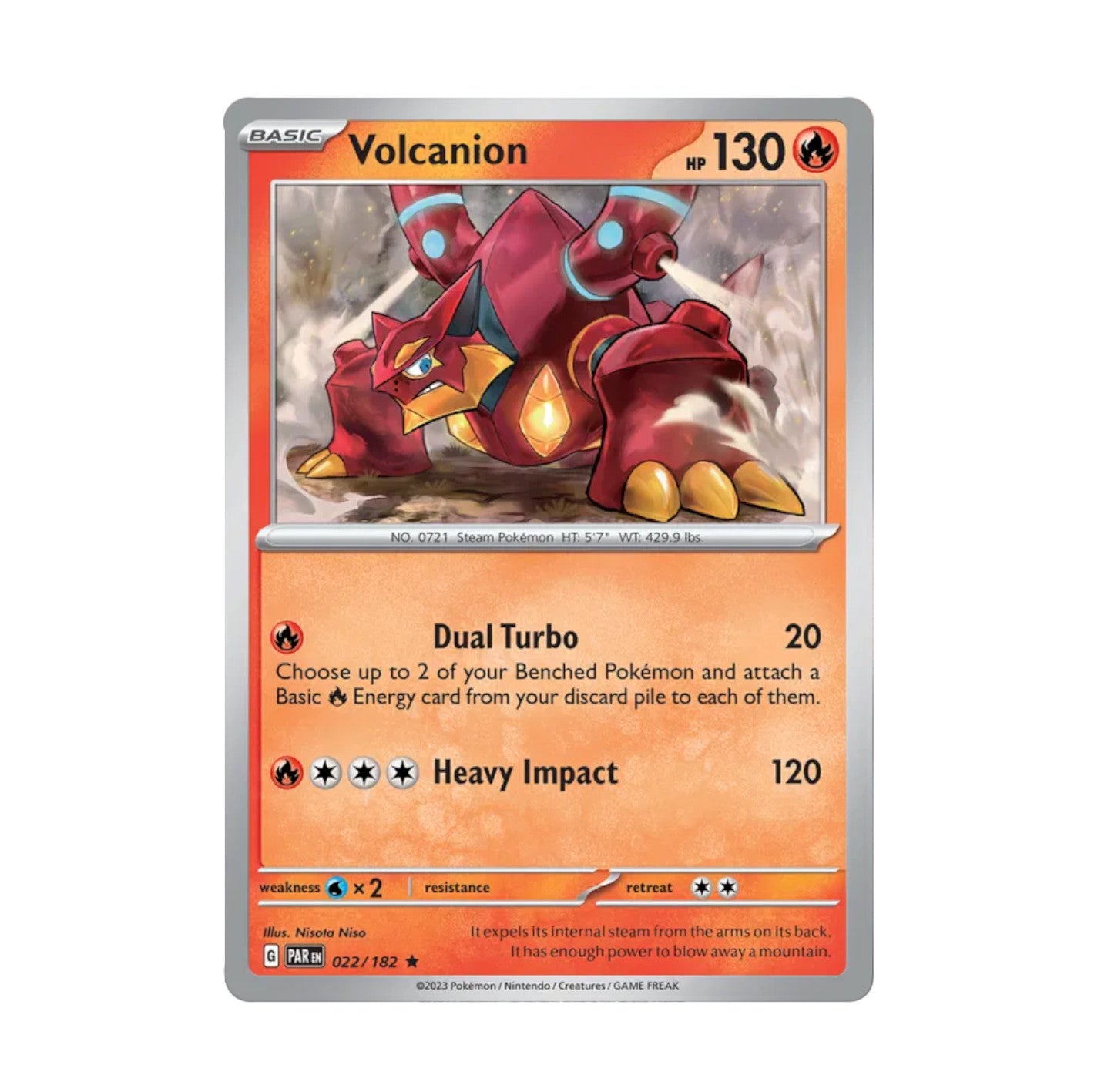 Paradox Rift - 022/182 Volcanion Rev Holo