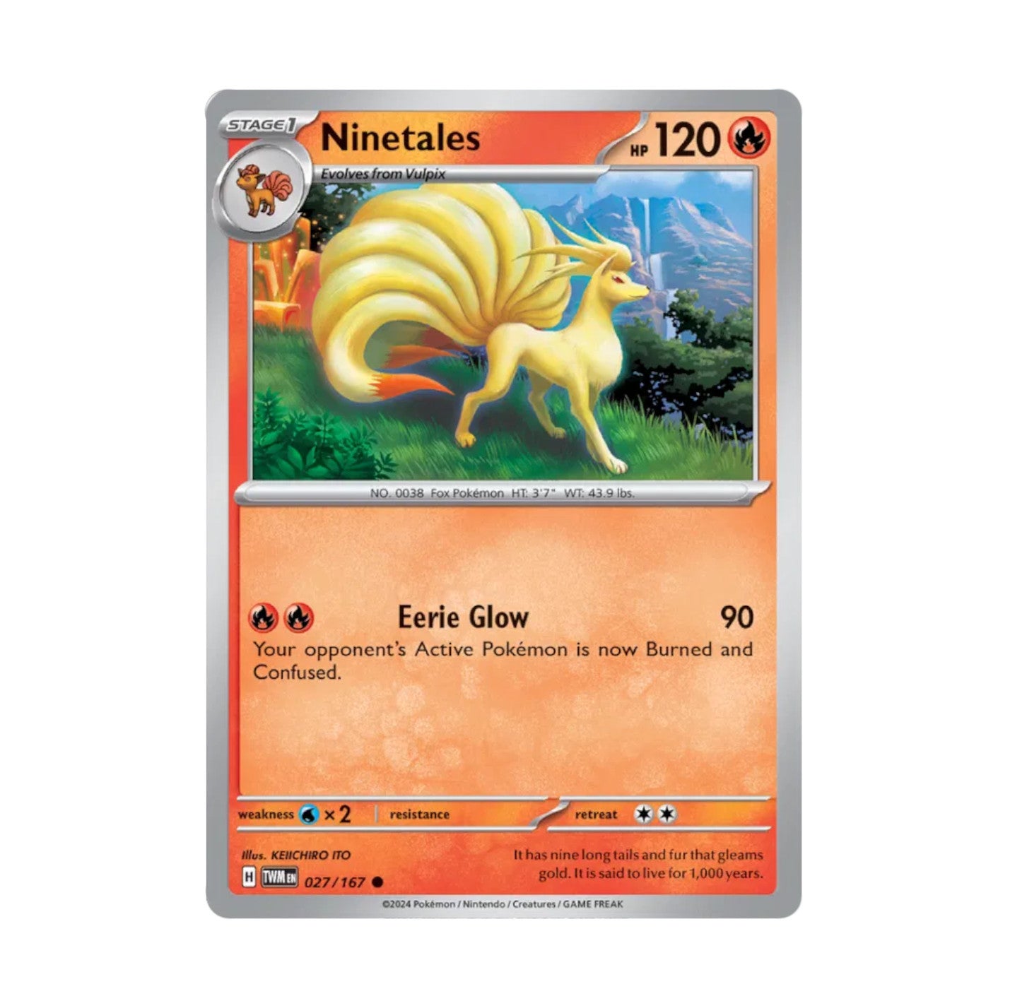 Twilight Masquerade - 027/167 Ninetales Rev Holo