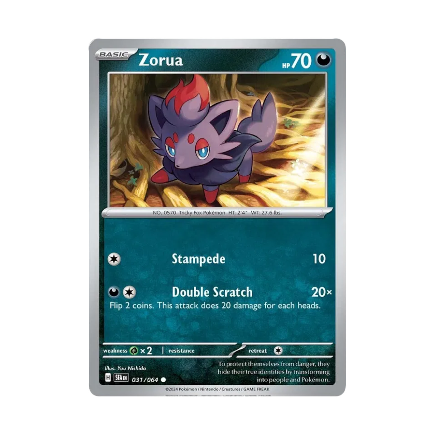 Shrouded Fable - 031/064 Zorua Rev Holo