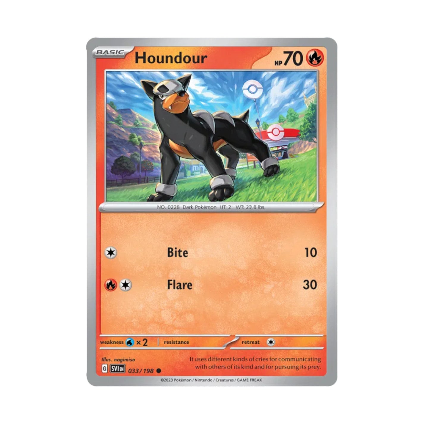 Scarlet & Violet - 033/198 Houndour Rev Holo