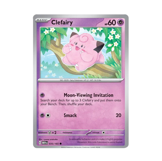 Pokemon 151 - 035/165 Clefairy Rev Holo