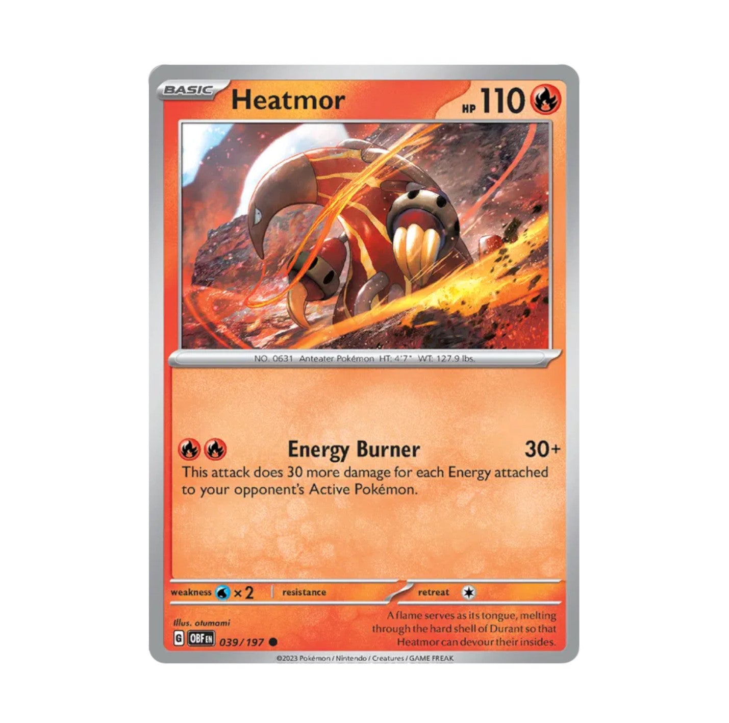 Obsidian Flames - 039/197 Heatmor Rev Holo