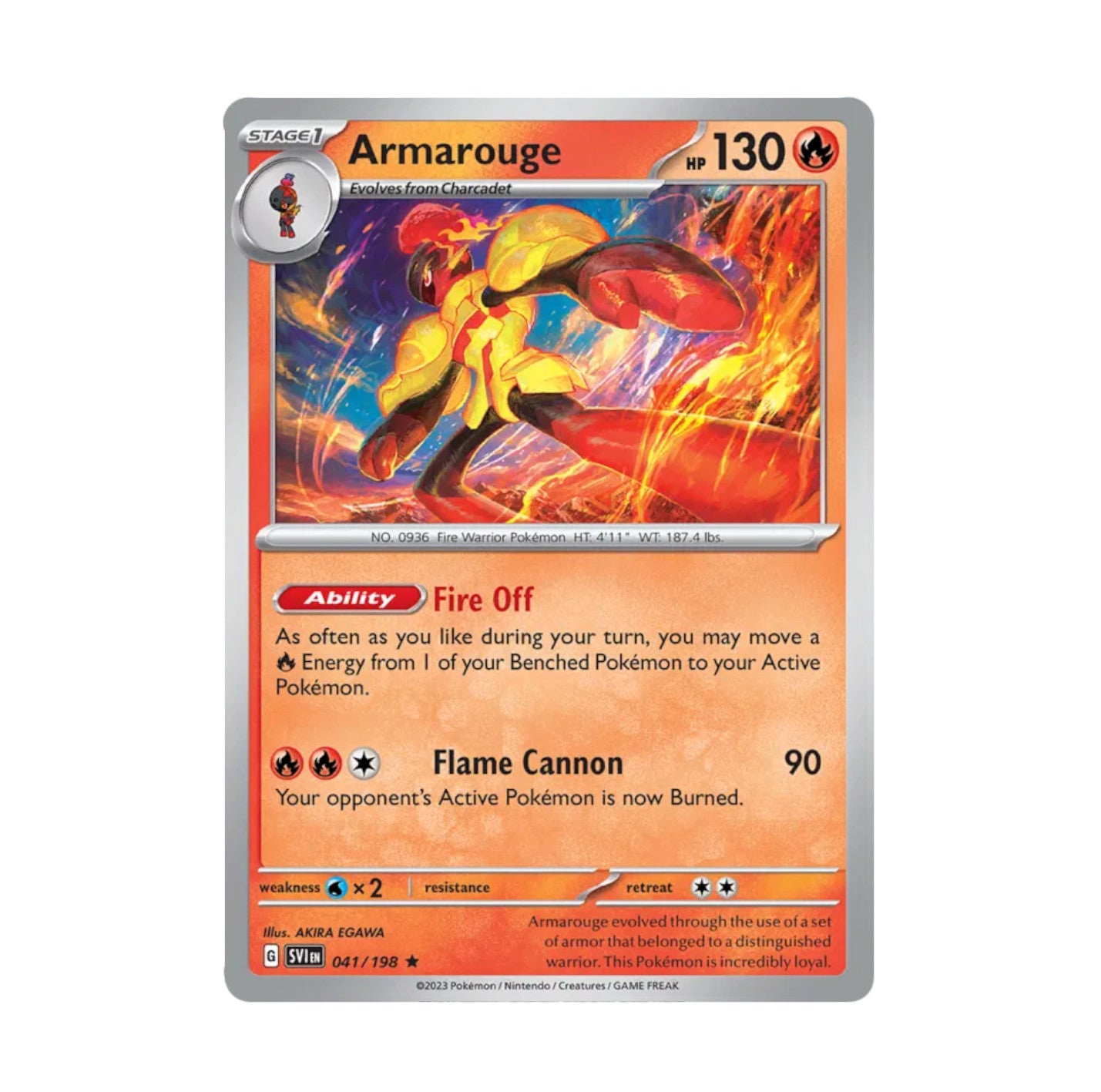 Scarlet & Violet - 041/198 Armarouge Holo Rare