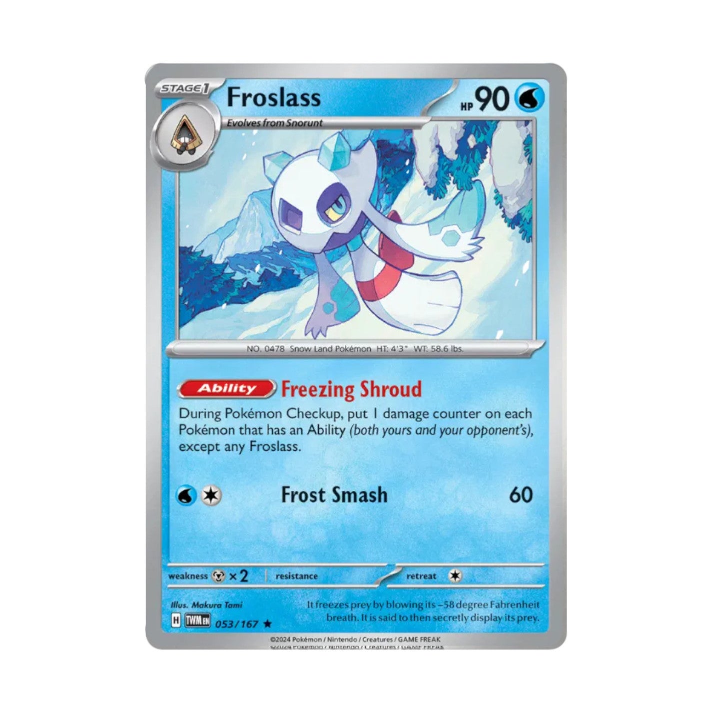 Twilight Masquerade - 053/167 Froslass Holo Rare