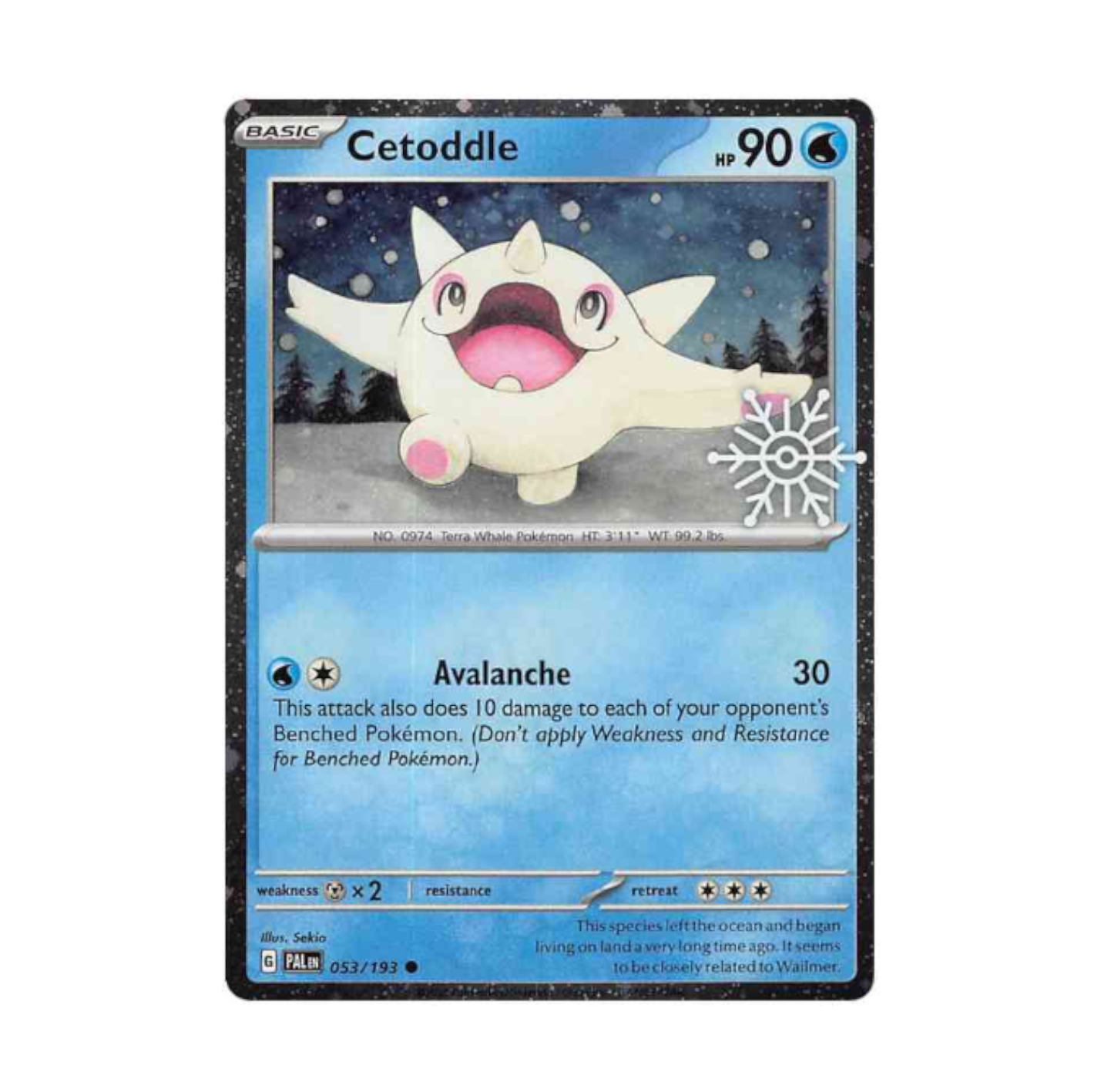 Paldea Evolved - 053/193 Cetoddle (snowflake stamp)