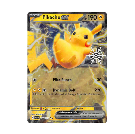 Paldea Evolved - 063/193 Pikachu EX (snowflake stamp)