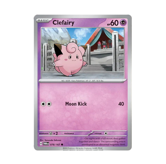 Twilight Masquerade - 078/167 Clefairy Rev Holo