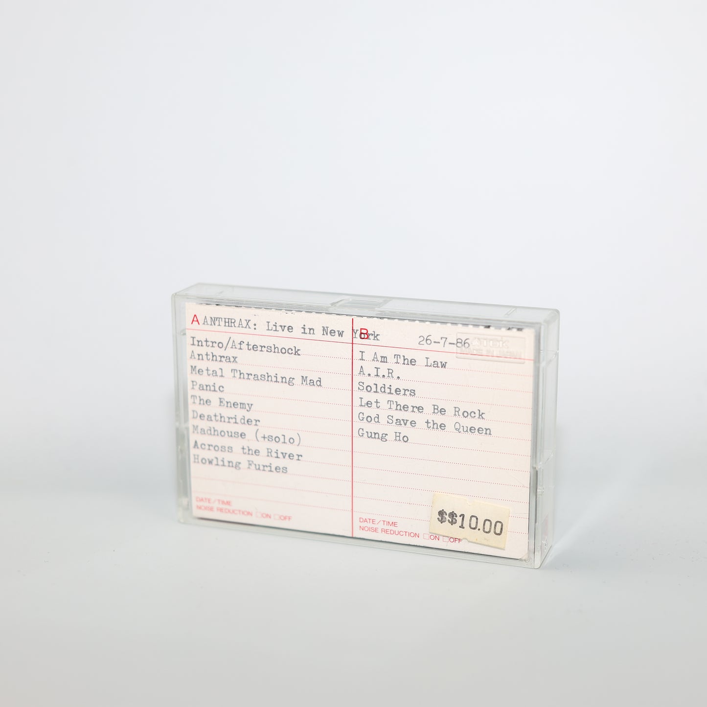 Anthrax - Live In New York 26-7-86