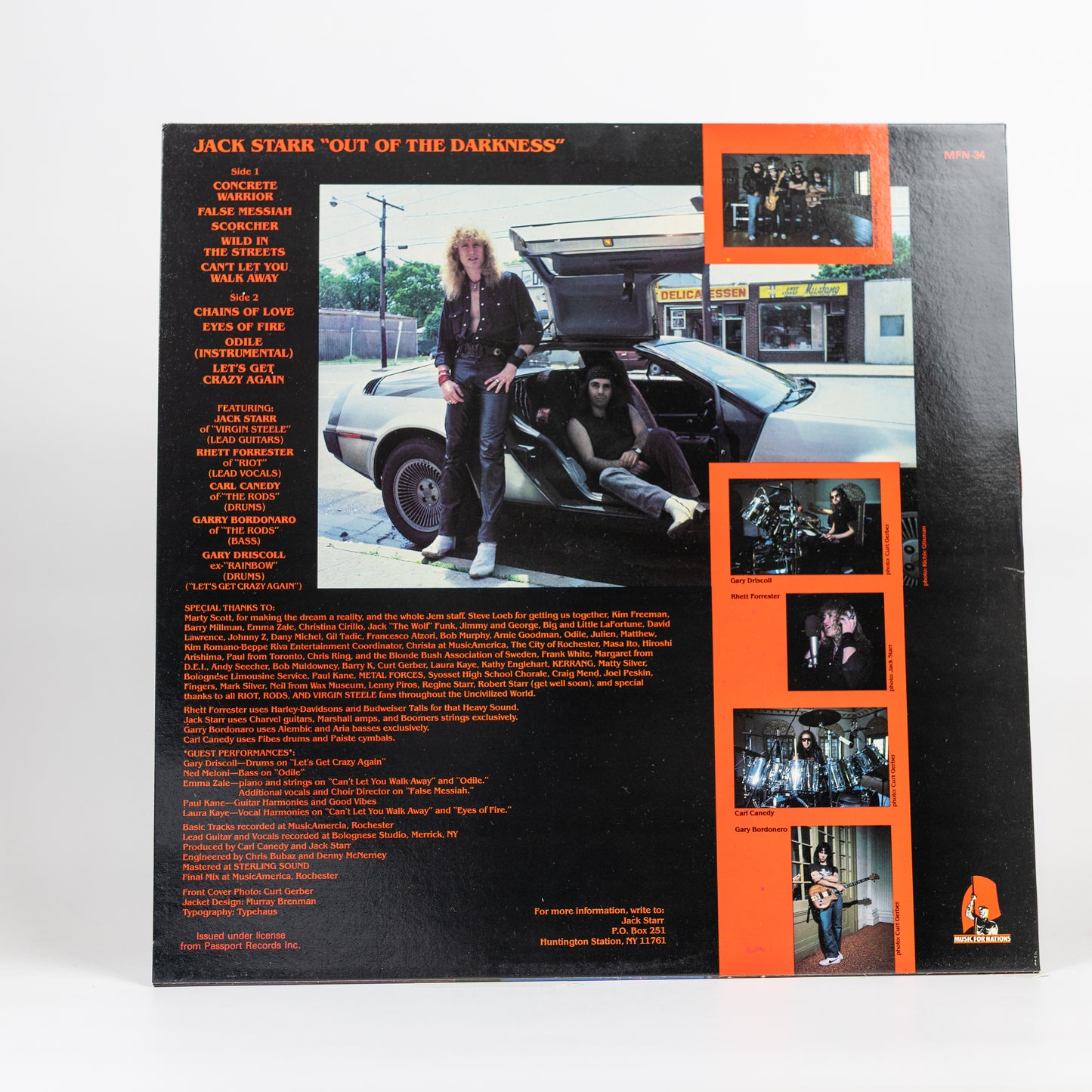 Jack Starr – Out Of The Darkness - 1984