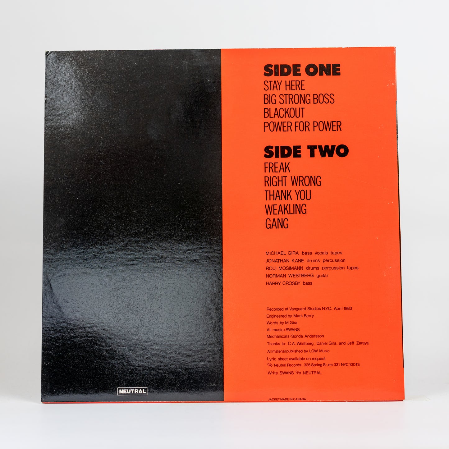 Swans – Filth - 1983