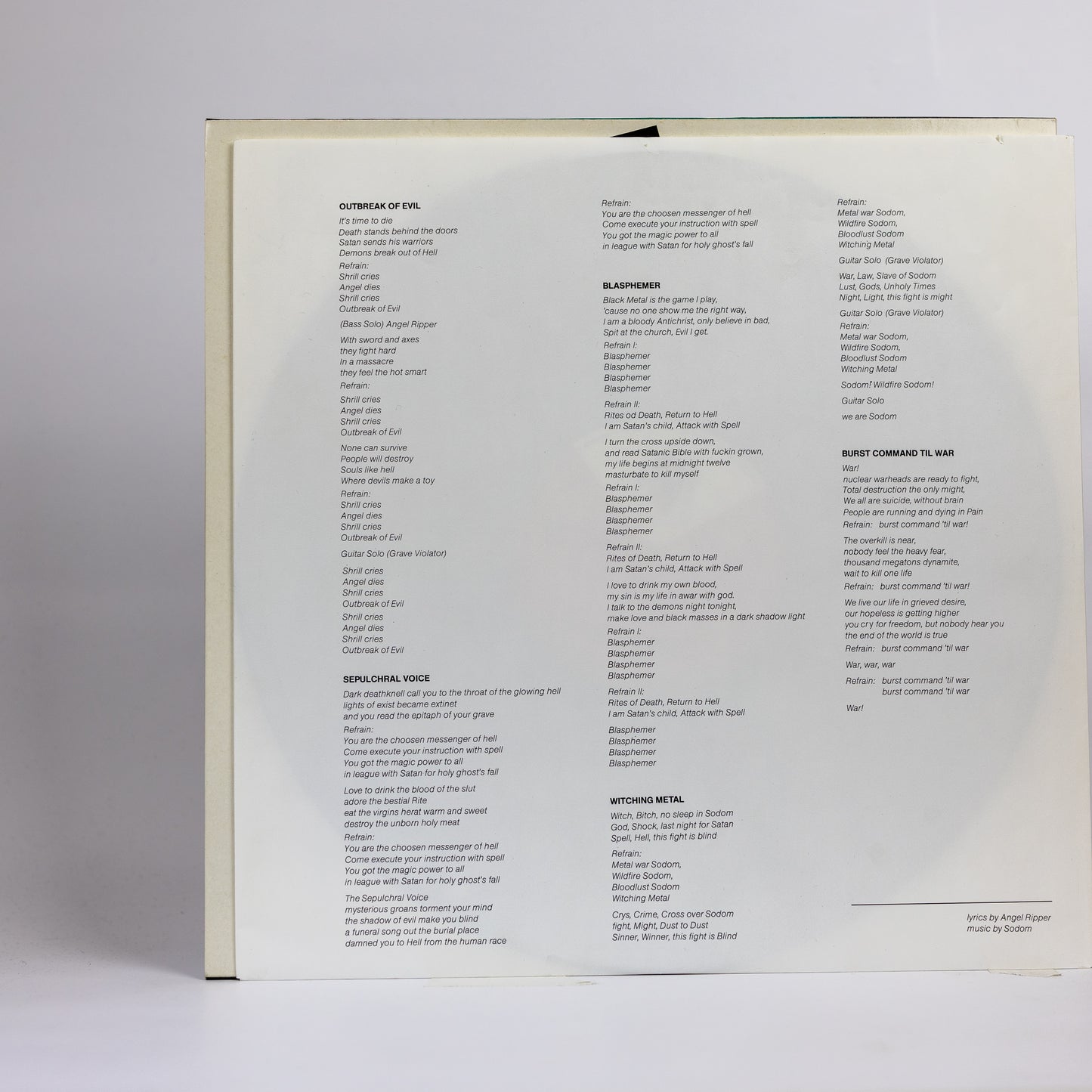 Sodom – In The Sign Of Evil - 1985