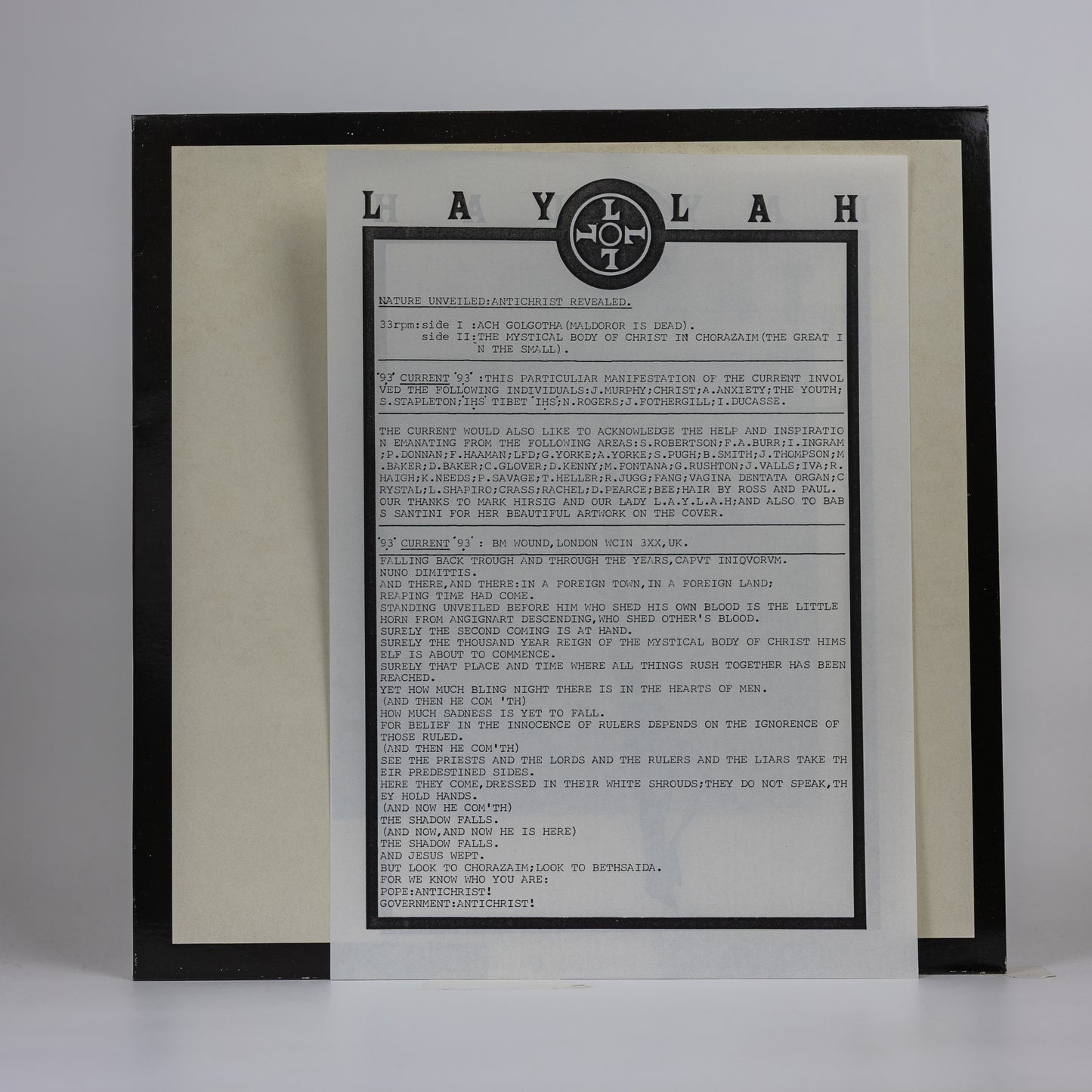 Statement - Broken Flag Compilation - 1984