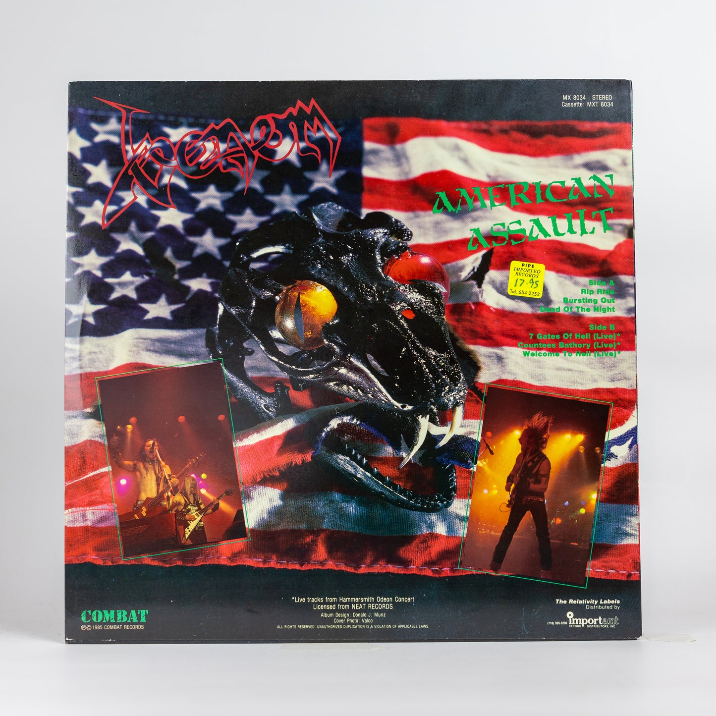 Venom – American Assault - 1985