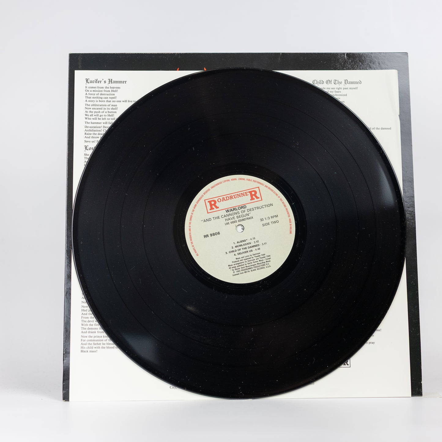 Warlord – And The Cannons Of Destruction Have Begun... (Video Soundtrack) - 1984