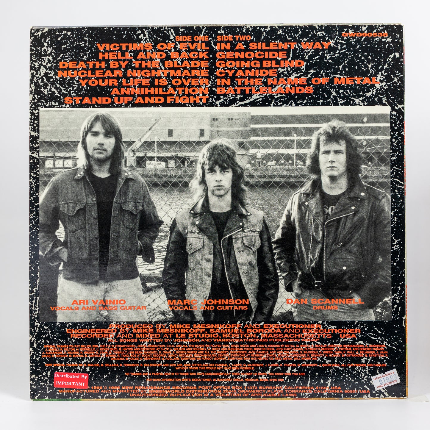 Executioner – In The Name Of Metal - 1986