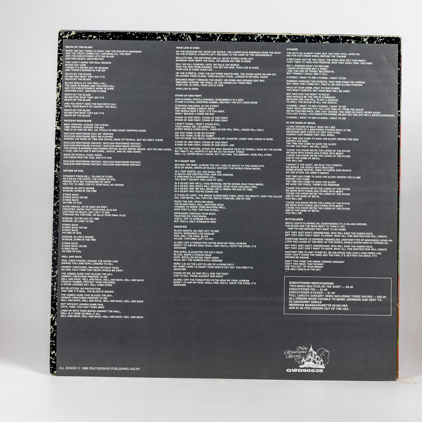 Executioner – In The Name Of Metal - 1986