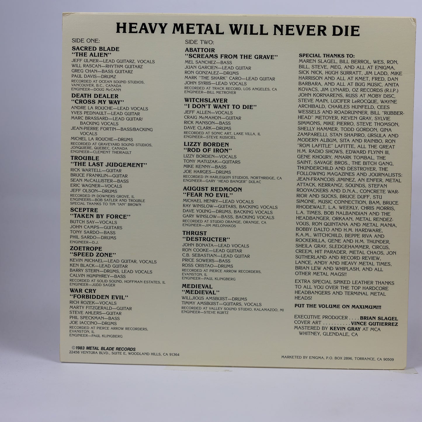 Metal Massacre IV -  Metal Blade Records