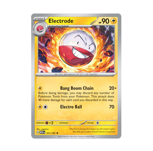 Pokemon 151 - 101/165 Electrode Holo Rare