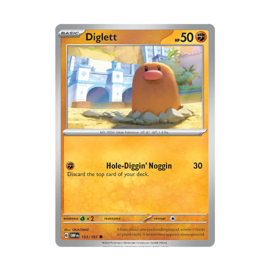 Obsidian Flames - 103/197 Diglett Rev Holo