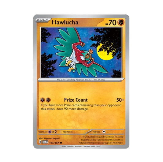 Twilight Masquerade - 107/167 Hawlucha Rev Holo