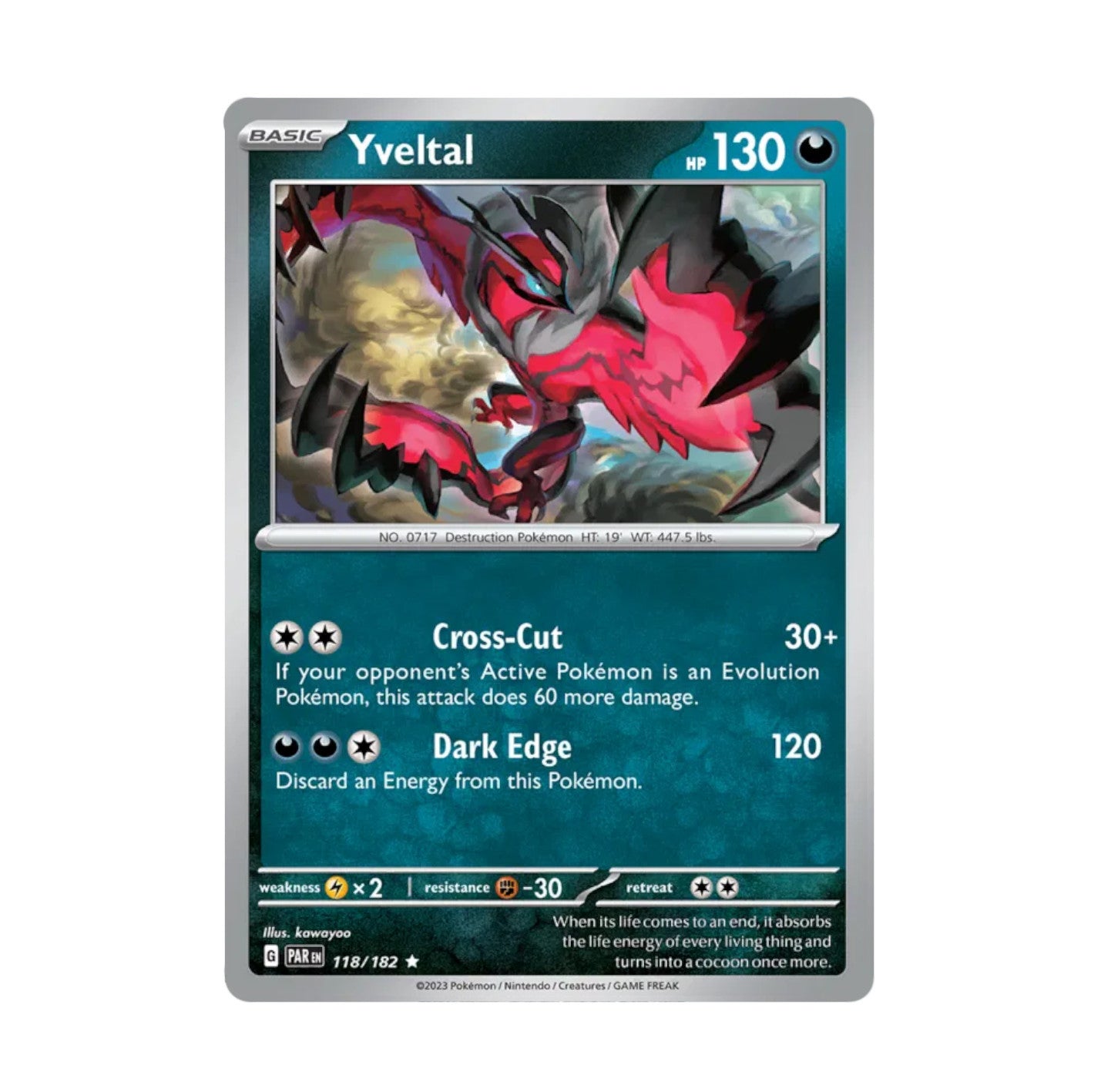 Paradox Rift - 118/182 Yveltal Rev Holo