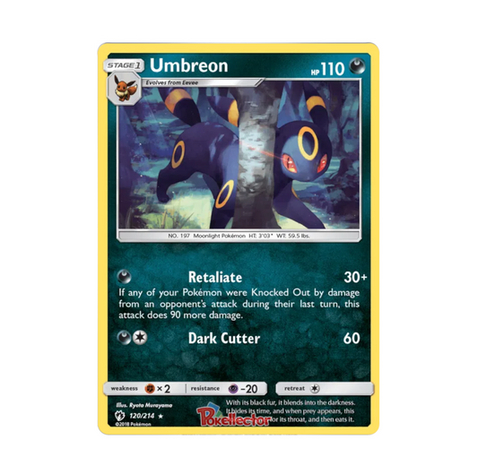 Lost Thunder - 120/214 Umbreon Non Holo Rare