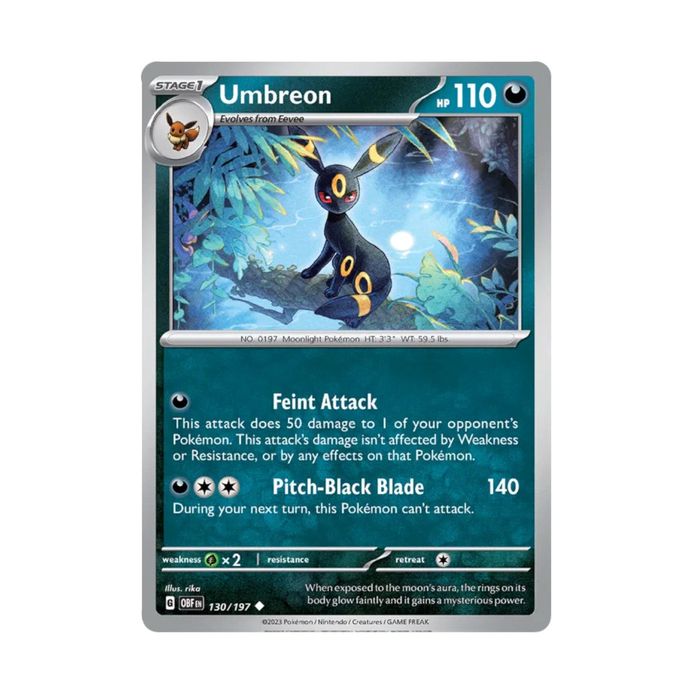 Obsidian Flames - 130/197 Umbreon Uncommon